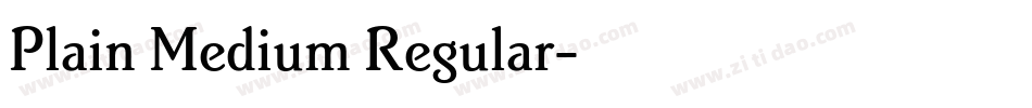 Plain Medium Regular字体转换